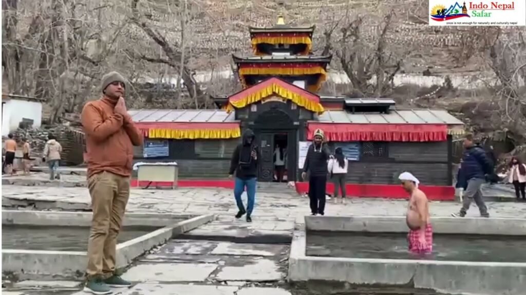 Muktinath Temple in Nepal during an Indo Nepal Safar pilgrimage tour