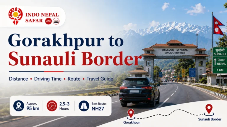 Gorakhpur to Sunauli Border Distance, Driving Time, Route, and Travel Guide