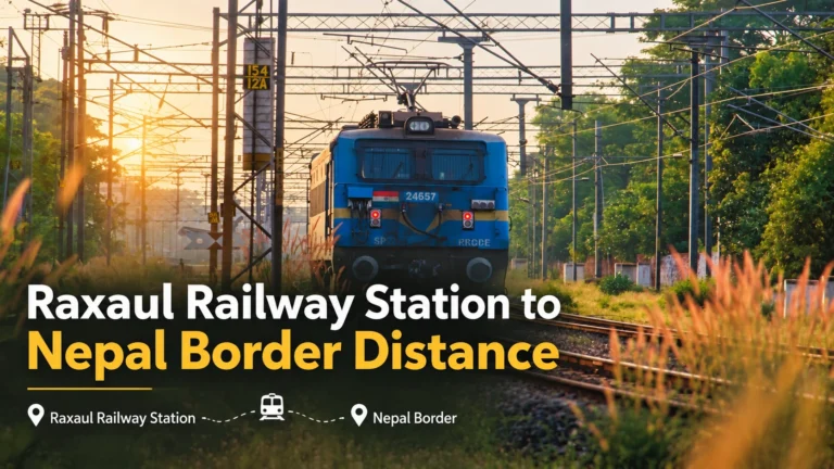 Raxaul Railway Station to Nepal Border Distance